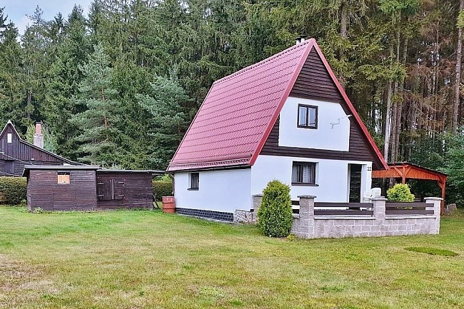 Chata a koupací sud - Dlouhá Ves - hrad Lipnice