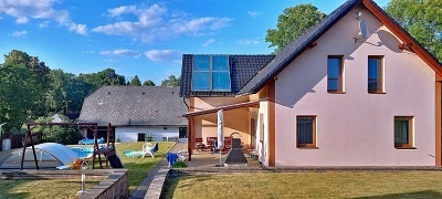 Chalupa s baznem - Skanzen Vesel Kopec