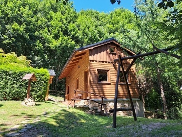 Srubová chata - Vranovská přehrada - Lančov
