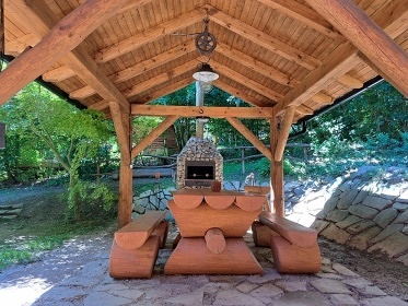 Srubov� chata Vranovsk� p�ehrada - St��brn� z�toka