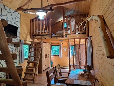 Srubová chata - Vranovská přehrada - Lančov