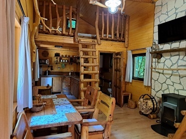 Srubov� chata Vranovsk� p�ehrada - St��brn� z�toka