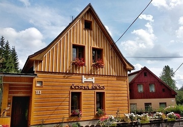 Chata s bazénem - apartmány Souš - Černá Říčka