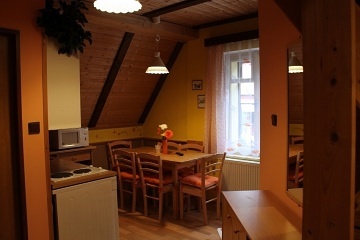 Chata s bazénem - apartmány Souš - Černá Říčka