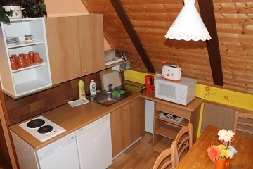 Chata s bazénem - apartmány Souš - Černá Říčka
