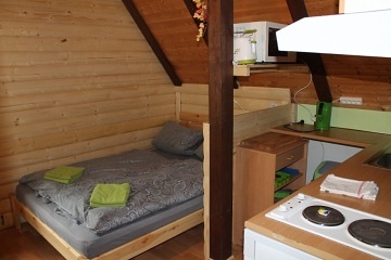 Chata s bazénem - apartmány Souš - Černá Říčka