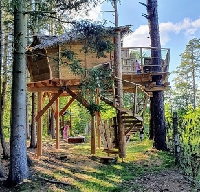 Glamping v korunách stromů -  Hamr na jezeře