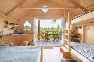 Glamping v korunách stromů -  Hamr na jezeře