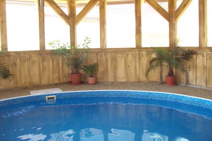 Chalupa s baz�nem - p�ehrada Se� - �elezn� hory