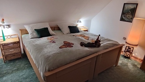 Chalupa u přehrady Fláje - sauna a vířivý sud