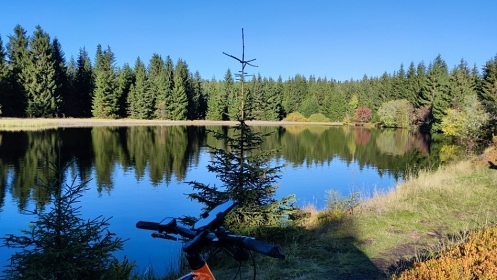Chalupa u přehrady Fláje - sauna a vířivý sud