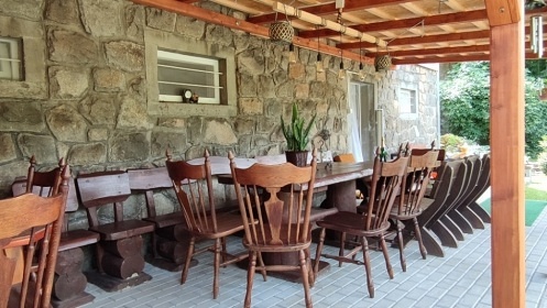 Chalupa u přehrady Fláje - sauna a vířivý sud