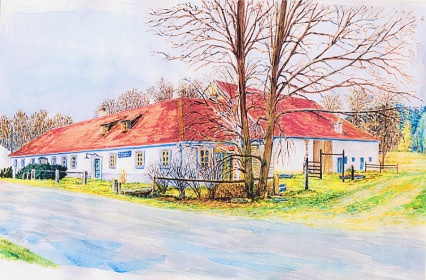 Jiho�esk� chalupa a uzav�en� dv�r - Slavonice