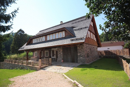 Chalupa Krkonoe - sauna a kachlov kamna