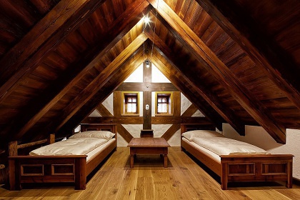 Chalupa Krkonoe - sauna a kachlov kamna