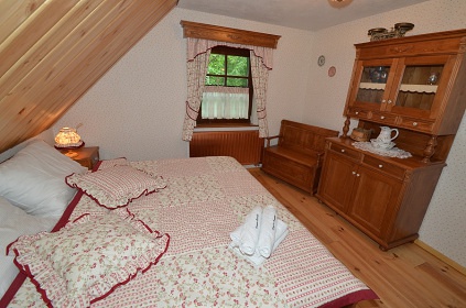 Chalupa Krkonoe - bazn a sauna - ern hora