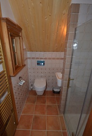 Chalupa Krkonoe - bazn a sauna - ern hora