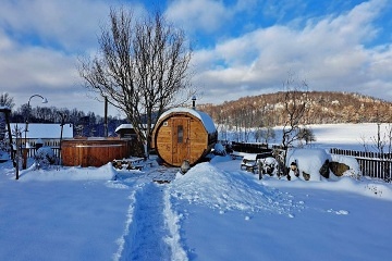 Chalupa sauna a koupac sud - Jizersk hory
