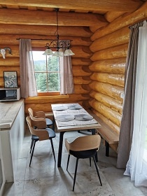 Srub se saunou - p�ehrada Les�k - Kru�n� hory