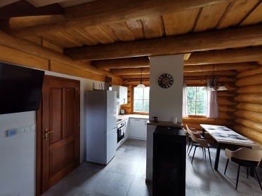 Srub se saunou - p�ehrada Les�k - Kru�n� hory