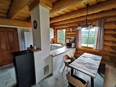 Srub se saunou - p�ehrada Les�k - Kru�n� hory