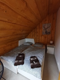 Srub se saunou - p�ehrada Les�k - Kru�n� hory