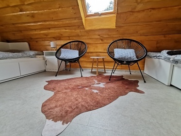 Srub se saunou - Bernov - přehrada Lesík