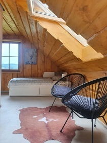 Srub se saunou - p�ehrada Les�k - Kru�n� hory