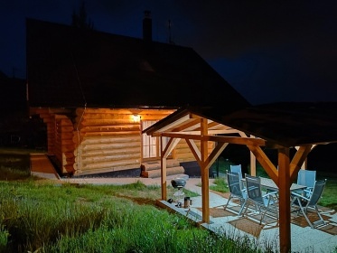 Srub se saunou - p�ehrada Les�k - Kru�n� hory