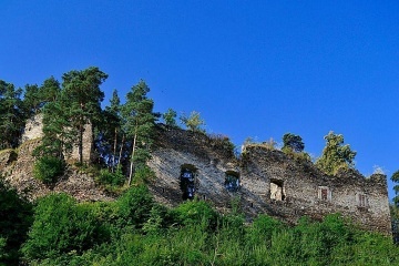 Chata s vířivkou - u řeky Dyje - hrad Frejštejn