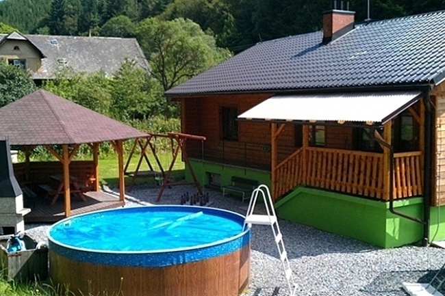 Chata s baznem - Zlat Hory - Dlouh Strn