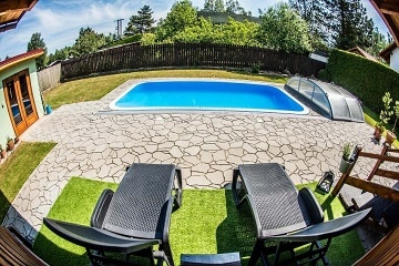 Chata s baz�nem - Lu�nice - Plan� nad Lu�nic�