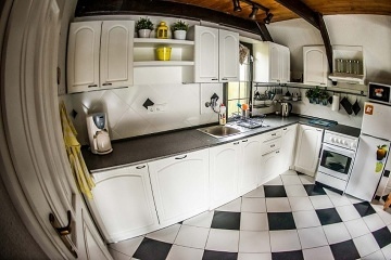 Chata s baznem u eky Lunice - Tborsko