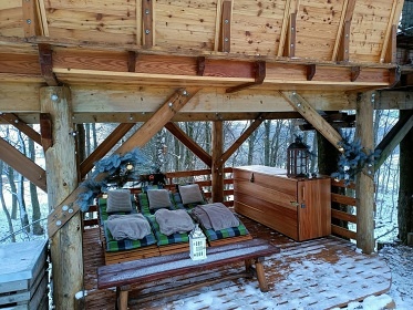 Wellness glamping cedrová sauna - Kralický Sněžník