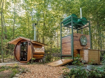 Wellness glamping cedrová sauna - Kralický Sněžník