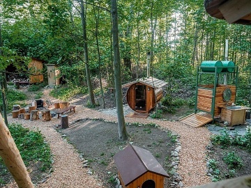 Wellness glamping cedrová sauna - Kralický Sněžník