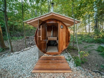 Wellness glamping cedrová sauna - Kralický Sněžník
