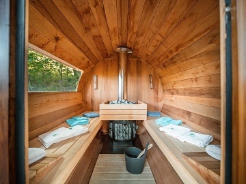 Wellness glamping cedrová sauna - Kralický Sněžník