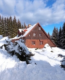 Chalupa s baznem - Josefv Dl - Jizersk hory
