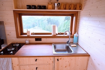 Glamping výhled do krajiny - chata Jizerské hory