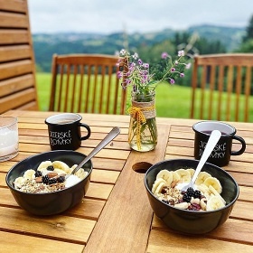 Glamping výhled do krajiny - chata Jizerské hory