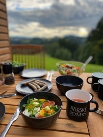 Glamping výhled do krajiny - chata Jizerské hory