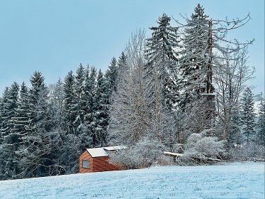 Glamping výhled do krajiny - chata Jizerské hory