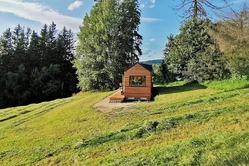 Glamping výhled do krajiny - chata Jizerské hory