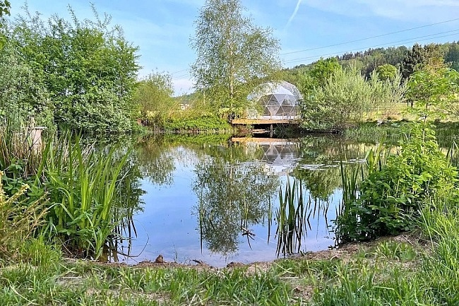 Glamping u rybn�ka s wellness - Lu�ick� hory