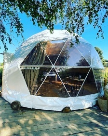 Glamping u rybníka s wellness - Lužické hory
