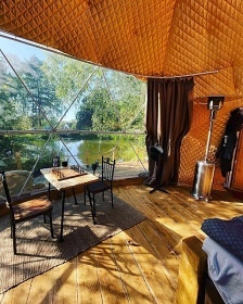Glamping u rybníka s wellness - Lužické hory