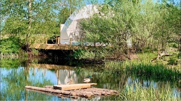 Glamping u rybníka s wellness - Lužické hory