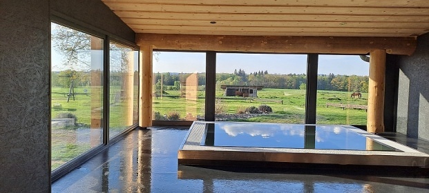 Srub s bazénem a wellness - Lužnice - Tábor