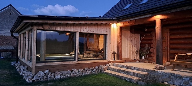 Srub s bazénem a wellness - Lužnice - Tábor